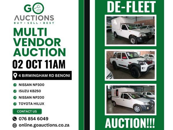 MULTI VENDOR DE-FLEET AUCTION 2nd OCT
